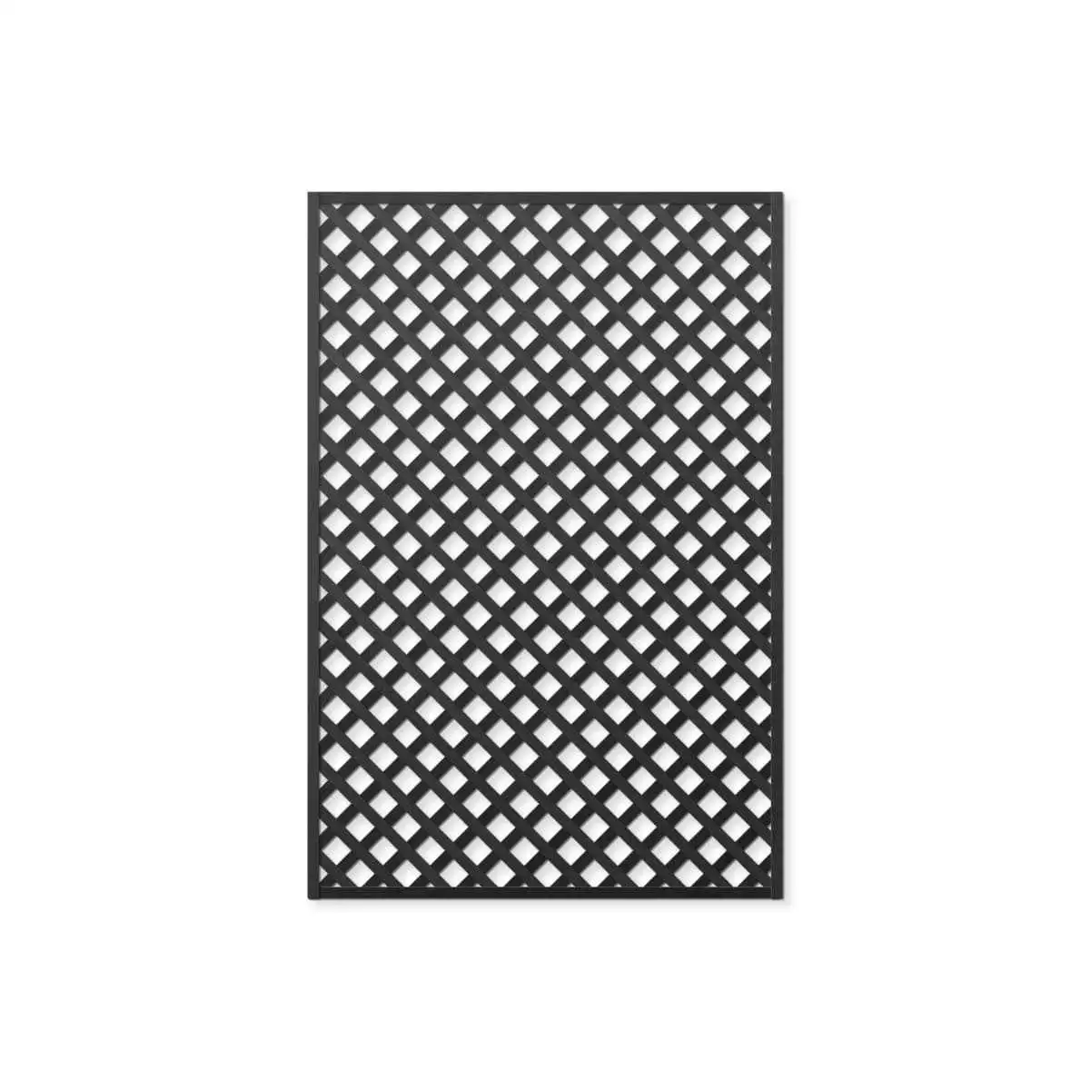 Treillage en bois maille losange 47mm 1.00m x 1.50m NOIR  Treillage en bois maille losange 47mm 1.00m x 1.50m NOIR